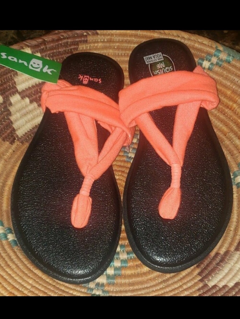 Sanuk Yoga Sling Burst Sandals Size: 4/5